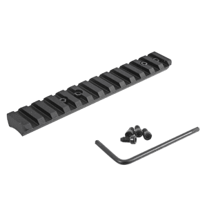 Ruger 90674 Ruger American Rimfire Picatinny Scope Base Rail  Black Anodized