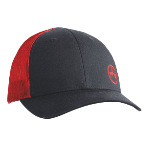 Magpul Icon Trucker Hat Adjustable Snapback Cotton/Polyester Black/Red