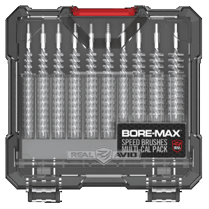 Real Avid AVBMSBS BoreMax Speed Brush Set MultiCaliber NickelPlated