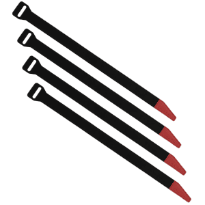 Magpul DAKA Gear Straps Black/Red 12 4 Pack