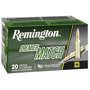 Remington Premier Match 308 Winchester 168 Grain Sierra MatchKing BTHP (Box)