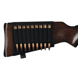 GrovTec US Elastic Rifle Buttstock Cartridge Holder Black