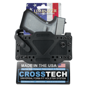 Limbsaver Crosstech Universal Handgun Holster - Black Polymer Ambidextrous IWB/OWB 12504