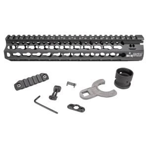 BCM KMRA10556BK KMR Alpha Handguard 10 Keymod Style Made of Aluminum with Black Anodized Finish for AR15
