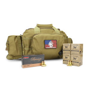 RTAC Medium Range Bag Bundle w/Winchester Service Grade 9mm 115 Gr FMJ  (200 Rounds) + PMC Bronze 9mm 115 Gr JHP (50 Rounds)