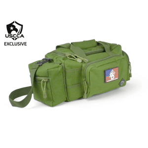 USCCA Exclusive RTAC Range Bag w/ Pistol Retention System  Medium (Green)