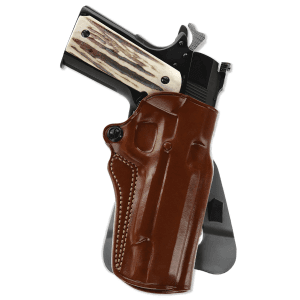 Galco Speed Master Left Hand Tan Leather Paddle Holster for 1911 (Up to 1.75) SM2213R