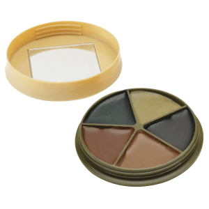 Camo Face Paint Kit Black Brown Green Sand Light Green