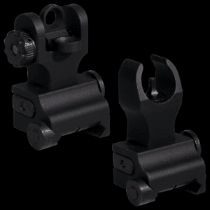 Samson Quick Flip Folding Sights HK Front A2 Rear Black AR15