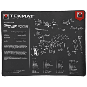 TekMat Ultra 20 Sig Sauer P226 Cleaning Mat Black White