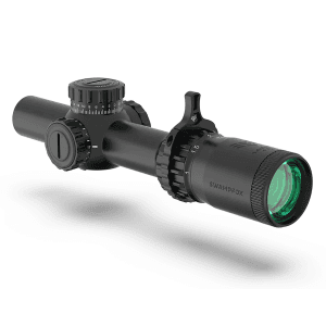 Swampfox Optics Tomahawk Ii Lpvo 1-4x24mm Sfp Illuminated Red Bfo Black