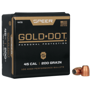 Speer Gold Dot 45 Cal 200gr Hollow Point 100ct Box