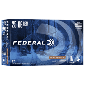 Federal Power-shok 25-06 Rem 117 Grain Jacketed Soft Point (Box)