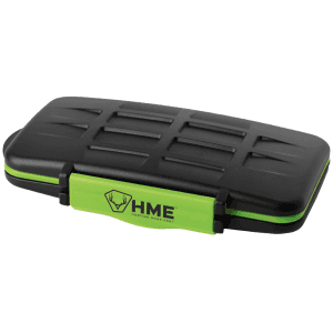 HME Black/Green Memory Card Case 24 Slot Storage