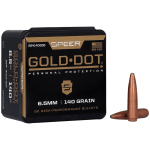 Speer Gold Dot 6.5mm 140gr Soft Point 50/Box
