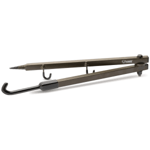 HME Green Steel Folding Bow Hanger with Adjustable Mount