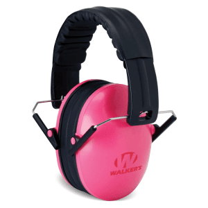 Walkers Game Ear Childs Passive Folding Ear Muffs (Pink)