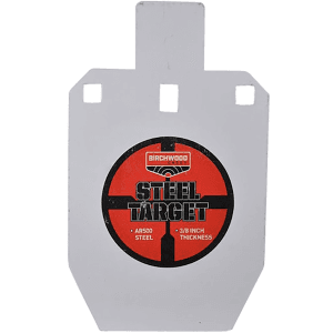 Birchwood Casey Steel Black/Red/White Silhouette Target