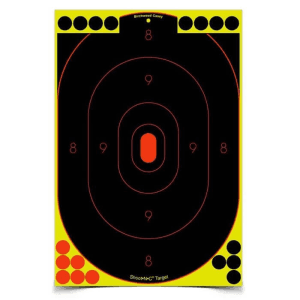 Birchwood Casey Shoot-N-C 12x18 Oval Silhouette Targets  5 Pack (Multi-Color)