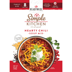 ReadyWise Simple Kitchen Hearty Chili 8 Servings 6 Pack