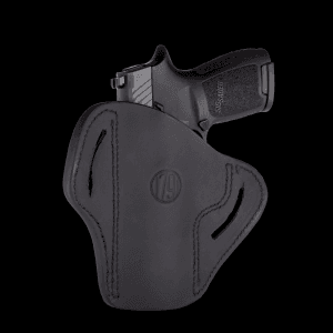 1791 Gunleather Bh2.4 Stealth Black Leather Right Hand Pistol Holster with 1 Compartment ORBH24SBLR