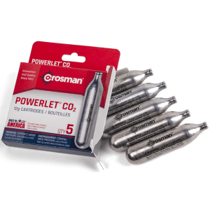 Crosman Powerlet 12g CO2 Cylinders 5-Pack