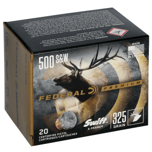 Federal Premium 500 S&W 325 Gr Swift A Frame (Box)