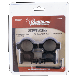 Traditions Quick Peep Aluminum 1 Matte Scope Rings