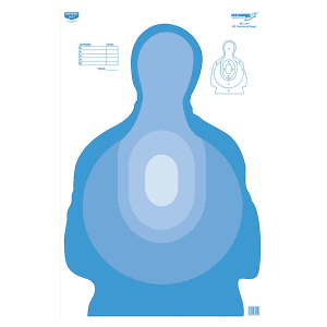 Birchwood Casey EZE-Scorer Silhouette Paper Targets  100 Pack (Blue/White)
