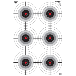 Birchwood Casey EZE-Scorer 6 Bullseye Targets  100 Pack (Black/White)