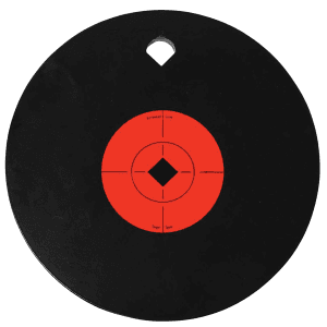 Birchwood Casey World of Targets 10 AR500 Steel Circle Target (Black/Orange)