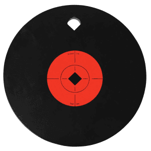 Birchwood Casey World of Targets 8 AR500 Steel Circle Target (Black/Orange)