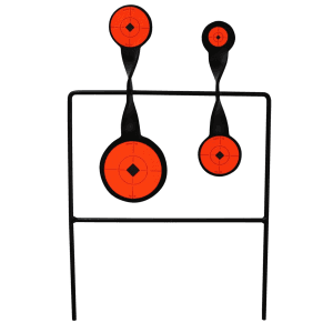 Birchwood Casey World of Targets Duplex Impact Spinner Steel Targets (Black/Orange)