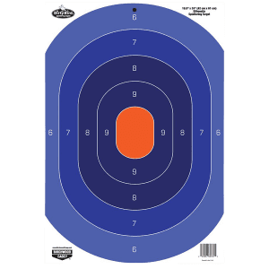 Birchwood Casey Dirty Bird Silhouette Splattering Targets 16.50x24  3 Pack (Blue/Orange)