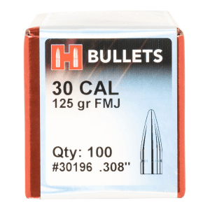 Hornady FMJ 30 Caliber 125 Gr Full Metal Jacket