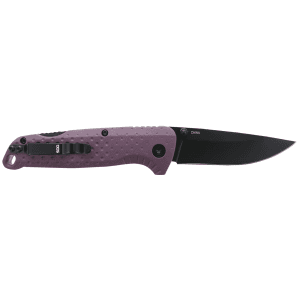 SOG Adventure LB 3.5 Drop Point Blade Dark Purple Handle