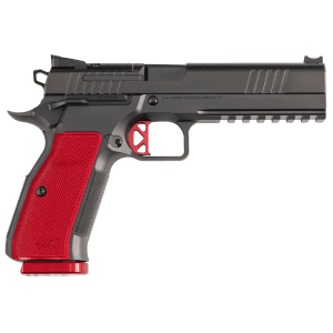 Dan Wesson DWX 9mm 4.95 19+1 Black Red Grip