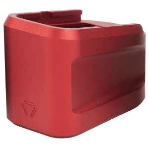 Strike Extended Mag Plate Red Aluminum Fits Glock G19 by Strike Industries