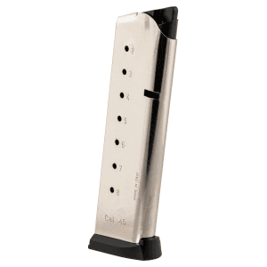 MecGar 1911 Government 8rd 45 ACP Nickel Magazine