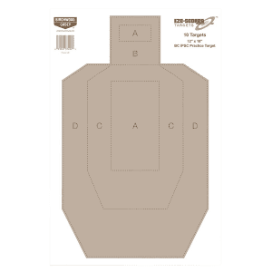 Birchwood Casey 12x18 IPSC Target (100 Pack)