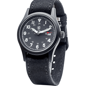 Smith & Wesson Military Watch Black with Canvas Straps