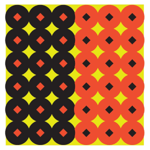 Birchwood Casey Shoot-N-C Reactive 1 Bullseye Targets  432 Pack (Black/Orange)