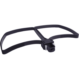 Uzi Black Adjustable Polymer Flex Cuff