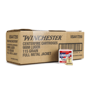 Winchester USA Target Pack 9mm 115 Gr FMJ (Case)