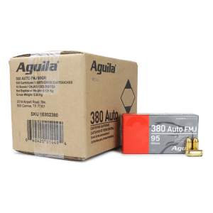 Aguila 380 ACP 95 Gr FMJ (Case)