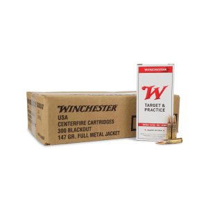Winchester USA 300 Blackout 147 Gr FMJ (Case)