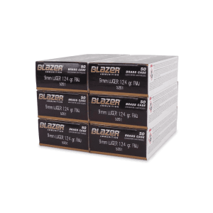 Blazer Brass 9mm 124 Gr FMJ (Range Bundle)