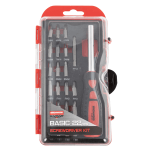 Birchwood Casey 22 Piece Basic Screwdriver Kit (Black/Red)
