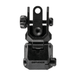 Kriss USA Defiance Rear Flip Up Black AR-15 Low Profile Steel