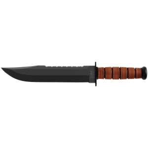 KA-BAR 9.38 Big Brother Plain Edge Survival Knife (Black/Brown)